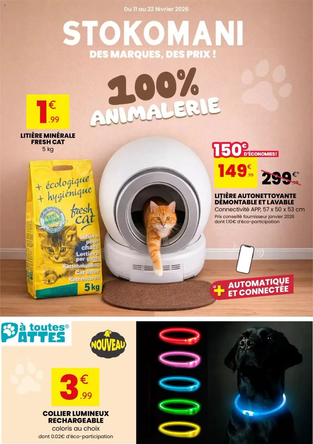 Prospectus promotionnel Stokomani valable à partir du 11/02/2026 - Page 1.
