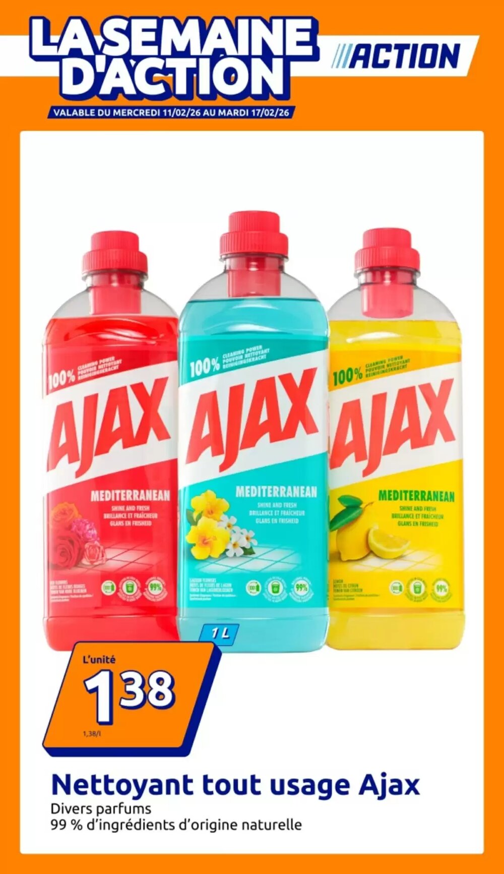 Prospectus promotionnel Action valable à partir du 11/02/2026 - Page 1.