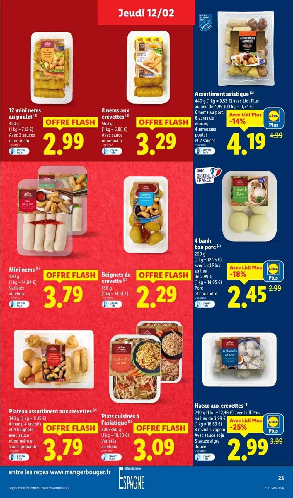 Prospectus promotionnel Lidl valable à partir du 12/02/2026 - Page 23.