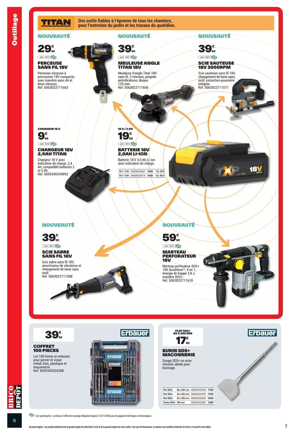 Prospectus promotionnel Brico Dépôt valable à partir du 13/02/2026 - Page 6.