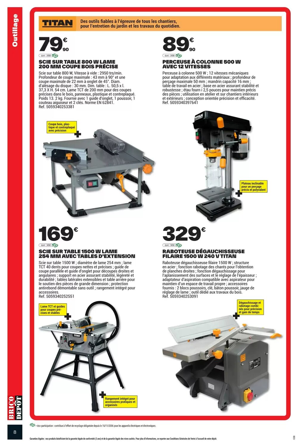 Prospectus promotionnel Brico Dépôt valable à partir du 13/02/2026 - Page 8.