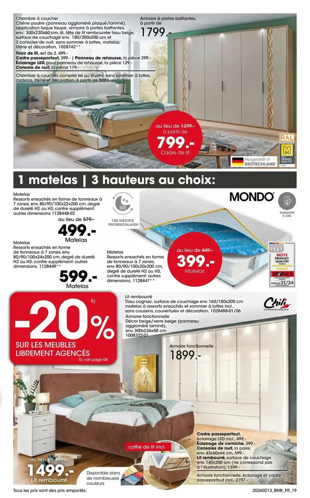 Prospectus promotionnel Möbel Martin valable à partir du 13/02/2026 - Page 19.