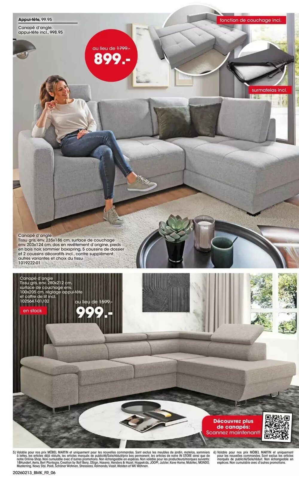 Prospectus promotionnel Möbel Martin valable à partir du 13/02/2026 - Page 6.