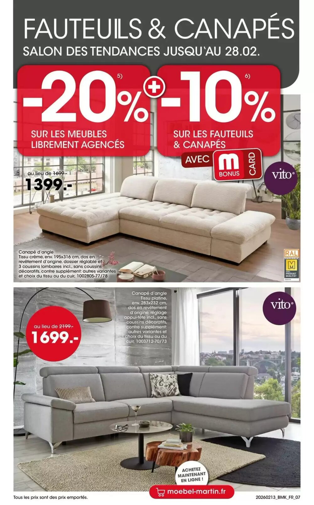 Prospectus promotionnel Möbel Martin valable à partir du 13/02/2026 - Page 7.