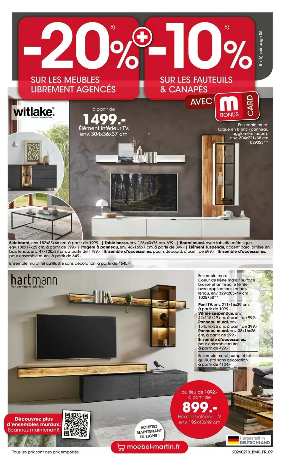 Prospectus promotionnel Möbel Martin valable à partir du 13/02/2026 - Page 9.