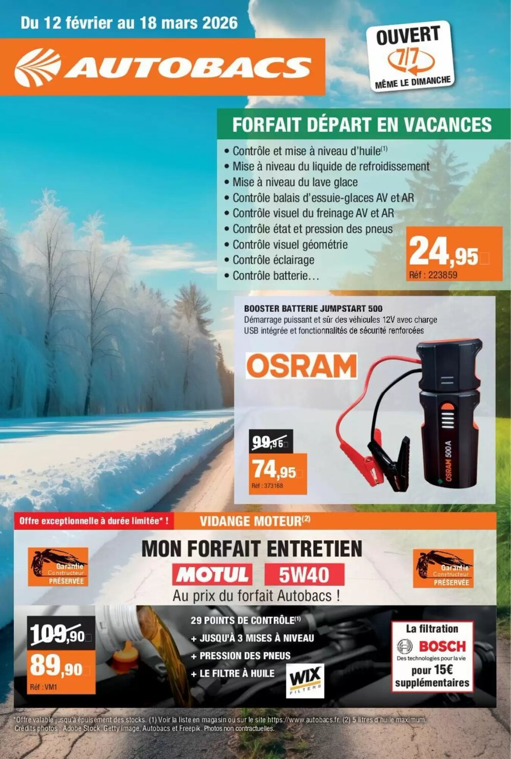 Prospectus promotionnel Autobacs valable à partir du 13/02/2026 - Page 1.
