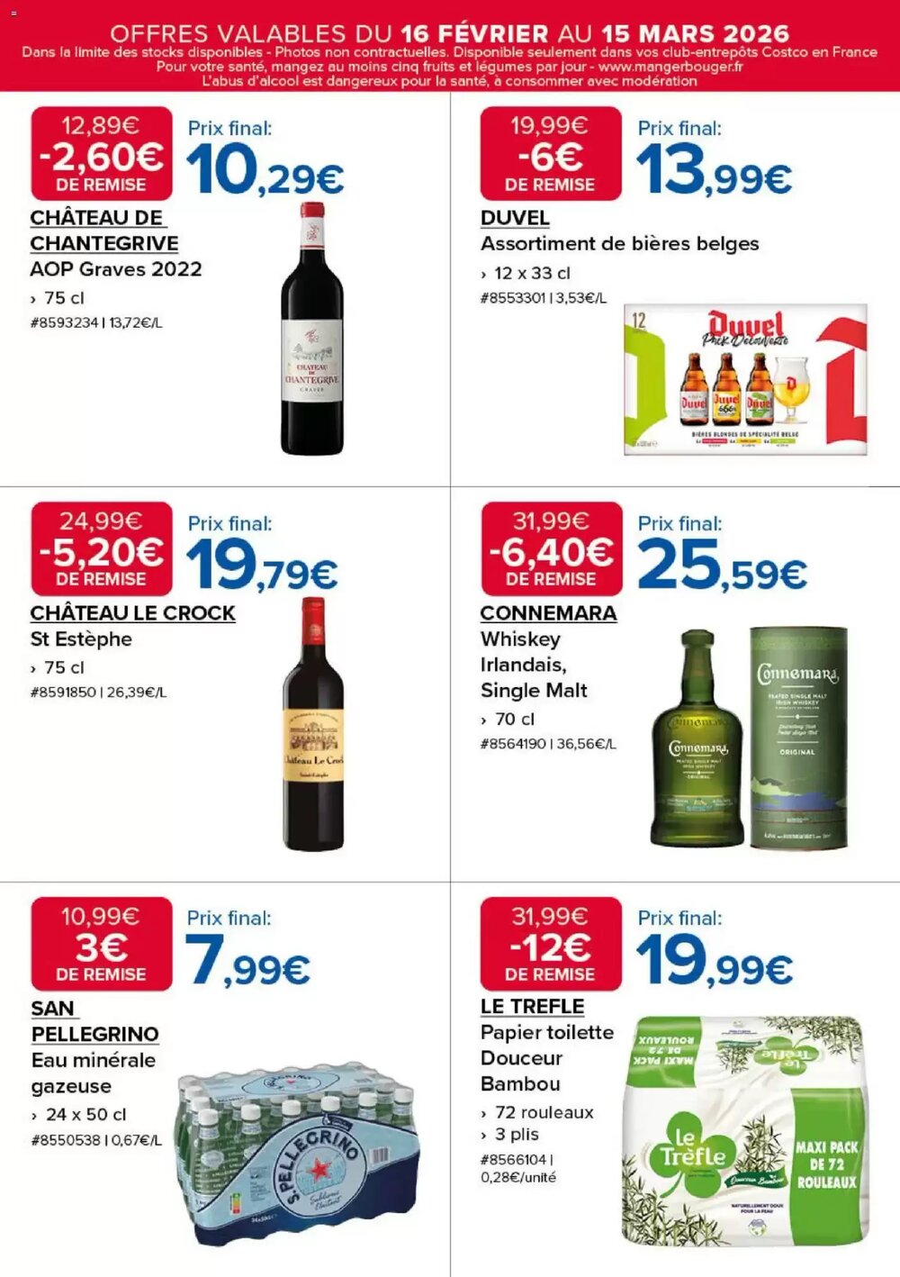 Prospectus promotionnel Costco valable à partir du 16/02/2026 - Page 10.