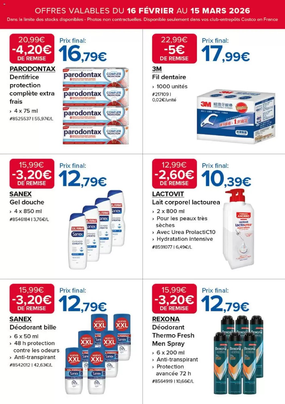 Prospectus promotionnel Costco valable à partir du 16/02/2026 - Page 15.