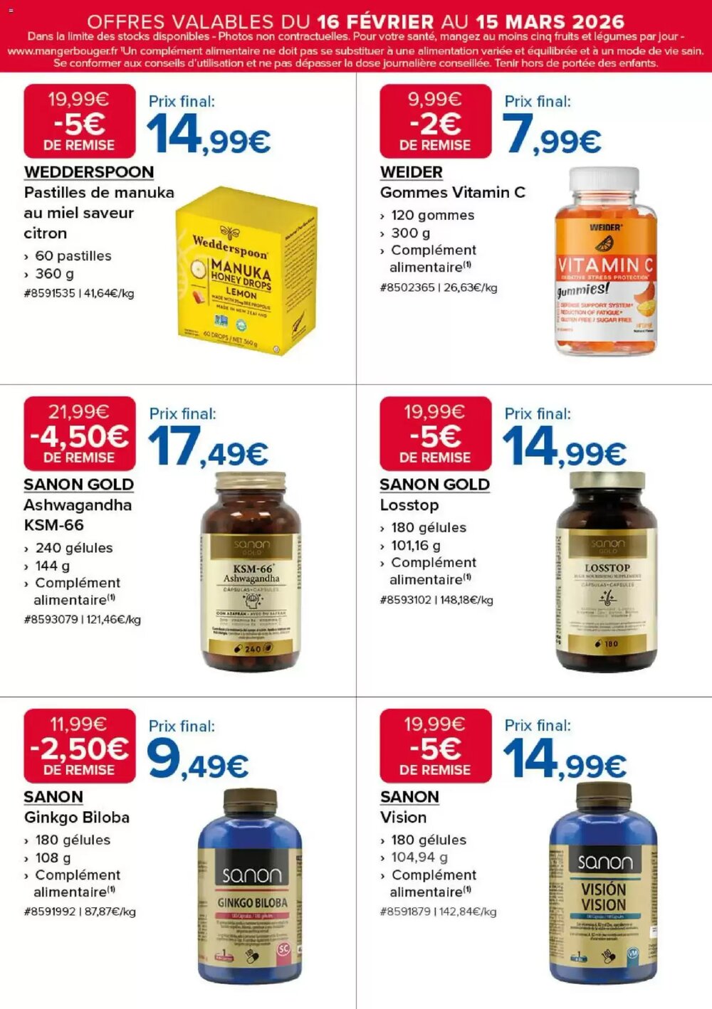 Prospectus promotionnel Costco valable à partir du 16/02/2026 - Page 16.