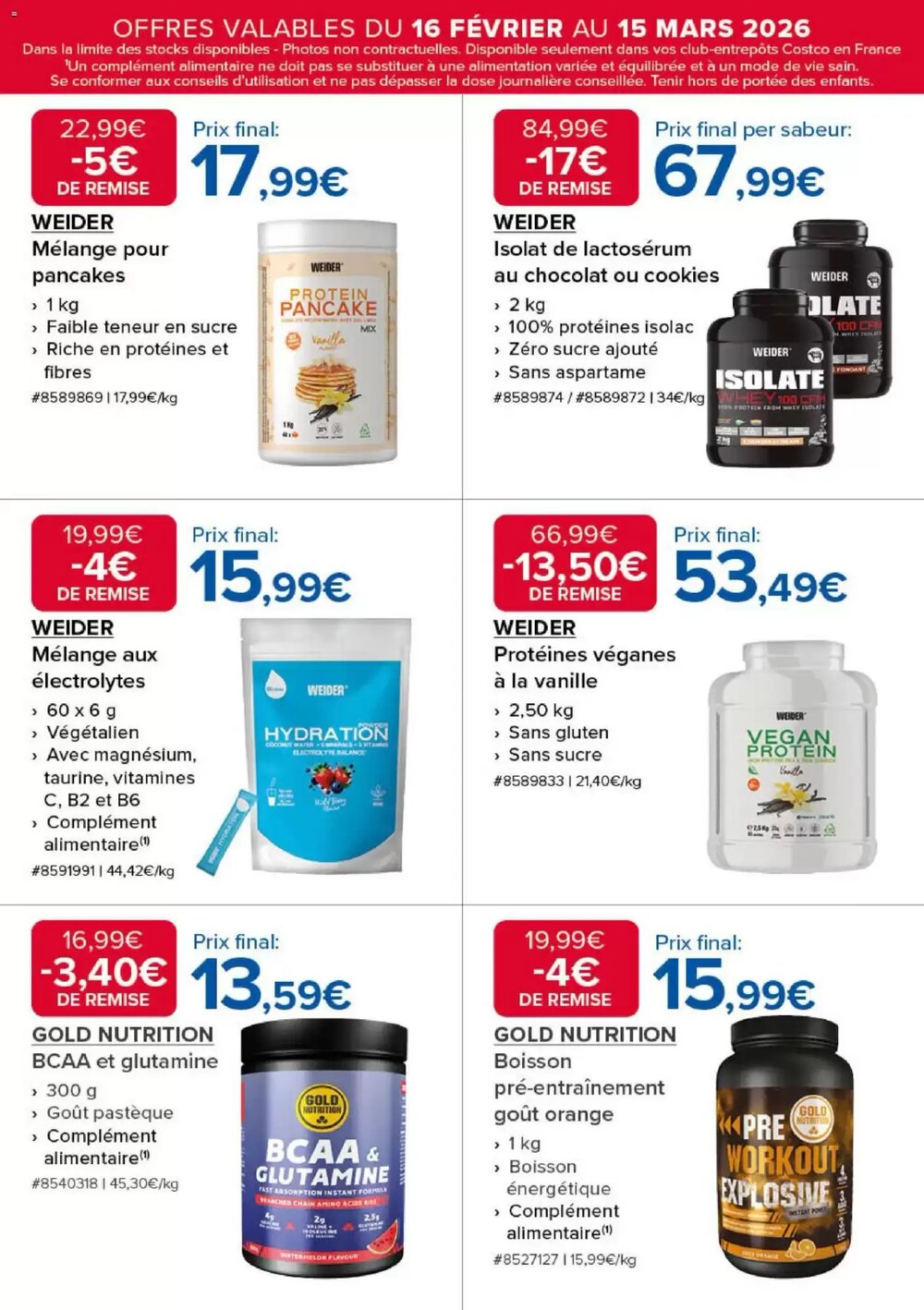 Prospectus promotionnel Costco valable à partir du 16/02/2026 - Page 17.