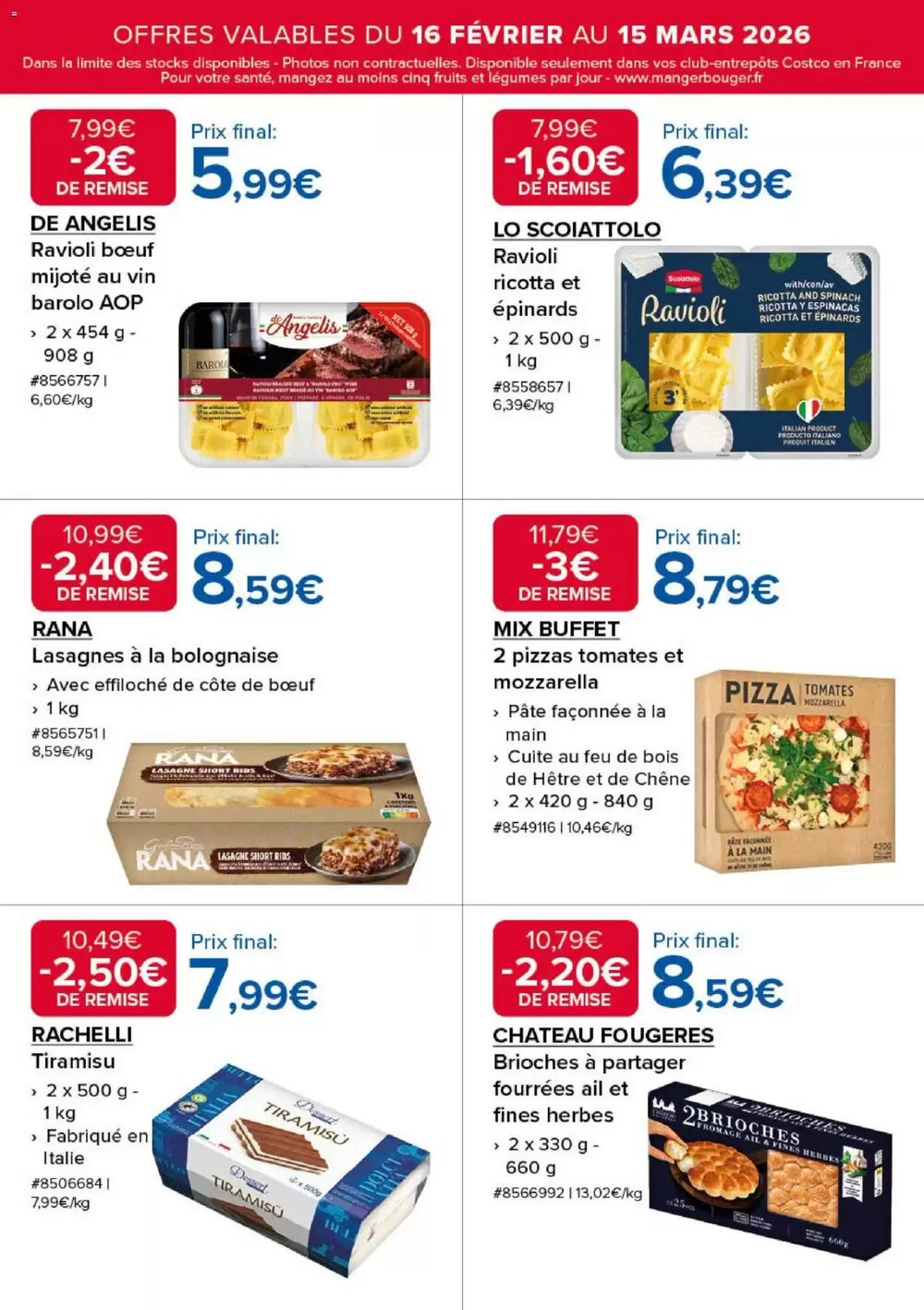 Prospectus promotionnel Costco valable à partir du 16/02/2026 - Page 3.