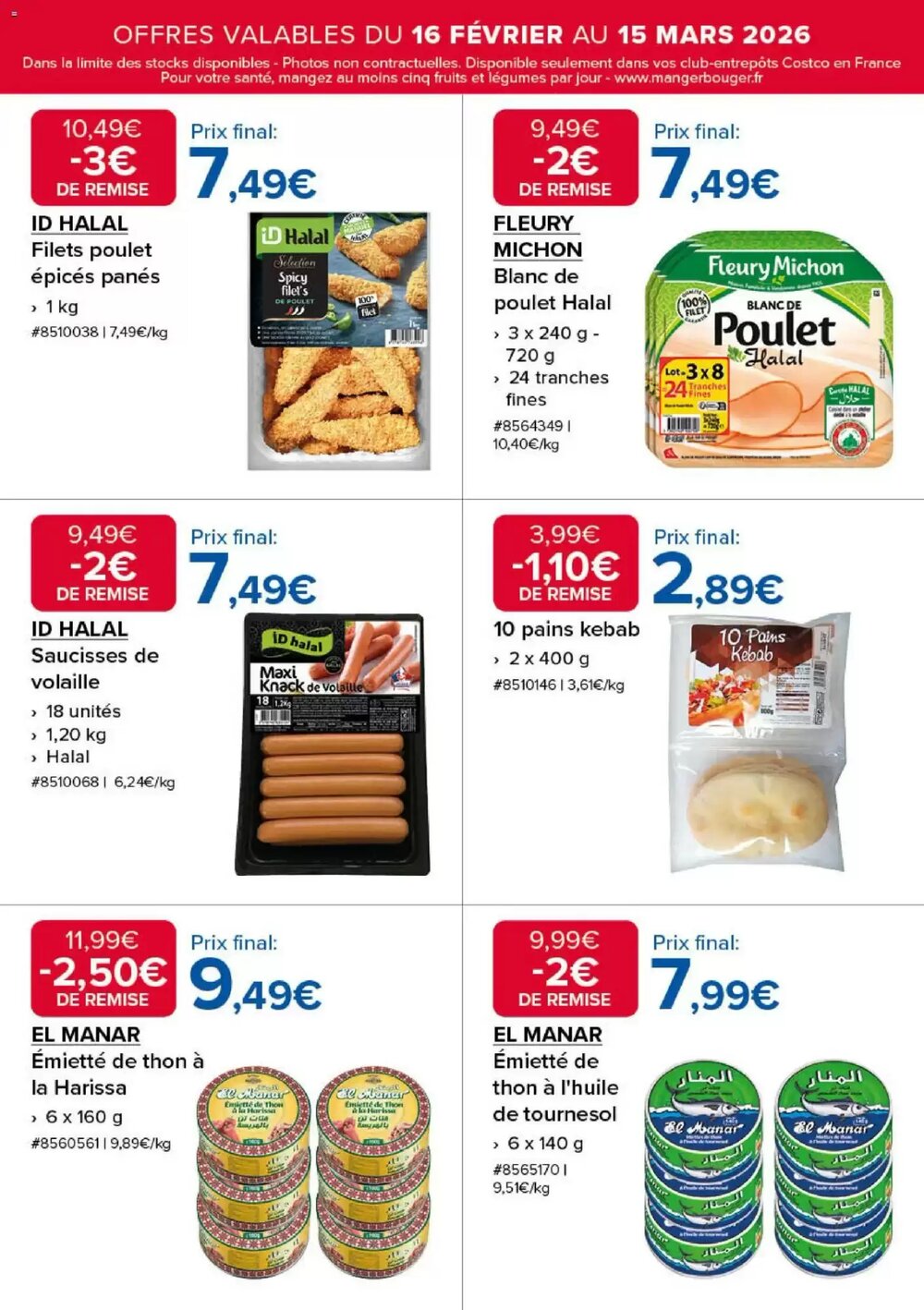 Prospectus promotionnel Costco valable à partir du 16/02/2026 - Page 4.