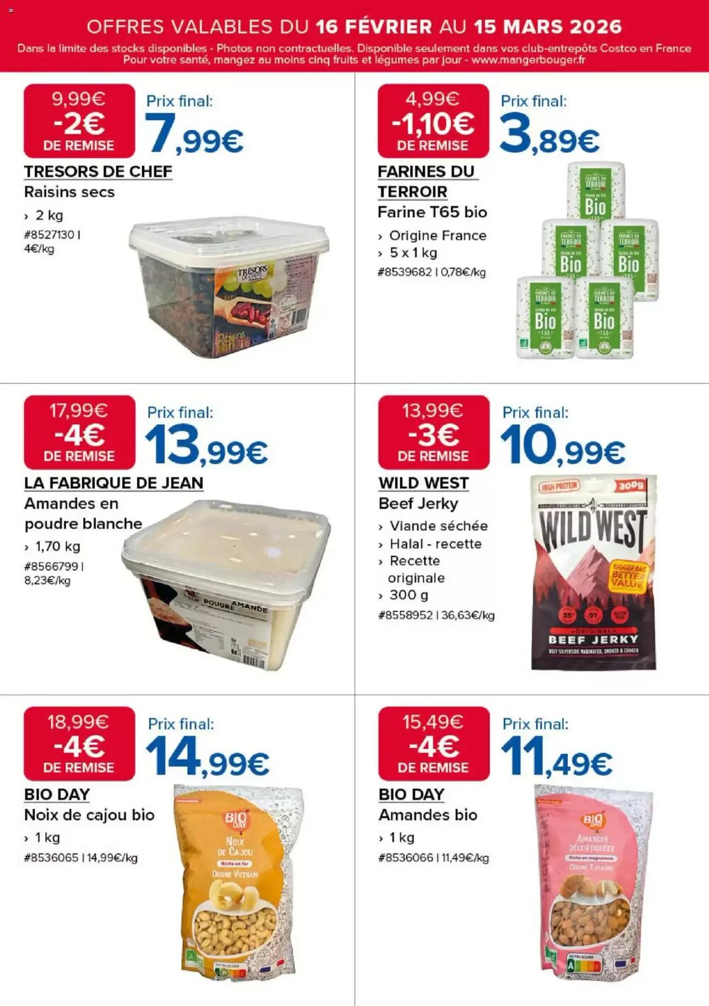Prospectus promotionnel Costco valable à partir du 16/02/2026 - Page 7.