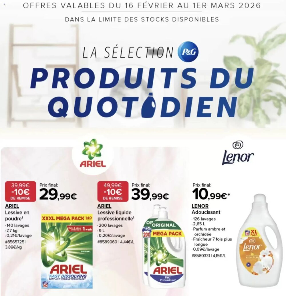 Prospectus promotionnel Costco valable à partir du 16/02/2026 - Page 1.