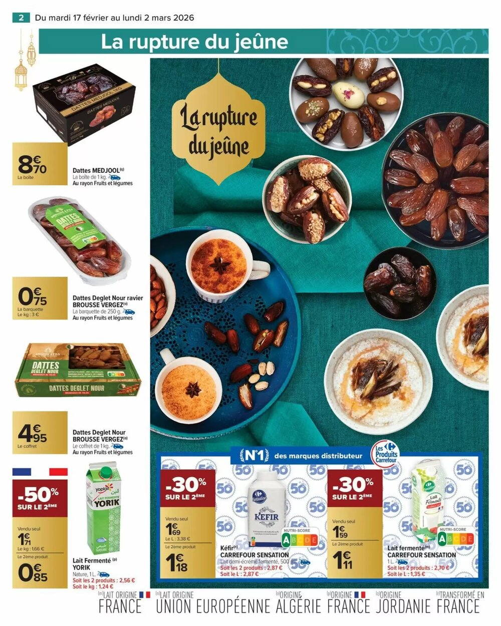 Prospectus promotionnel Carrefour Market valable à partir du 17/02/2026 - Page 2.