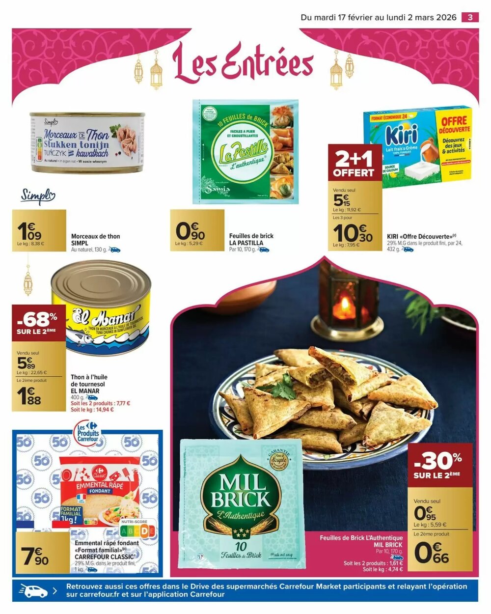 Prospectus promotionnel Carrefour Market valable à partir du 17/02/2026 - Page 3.