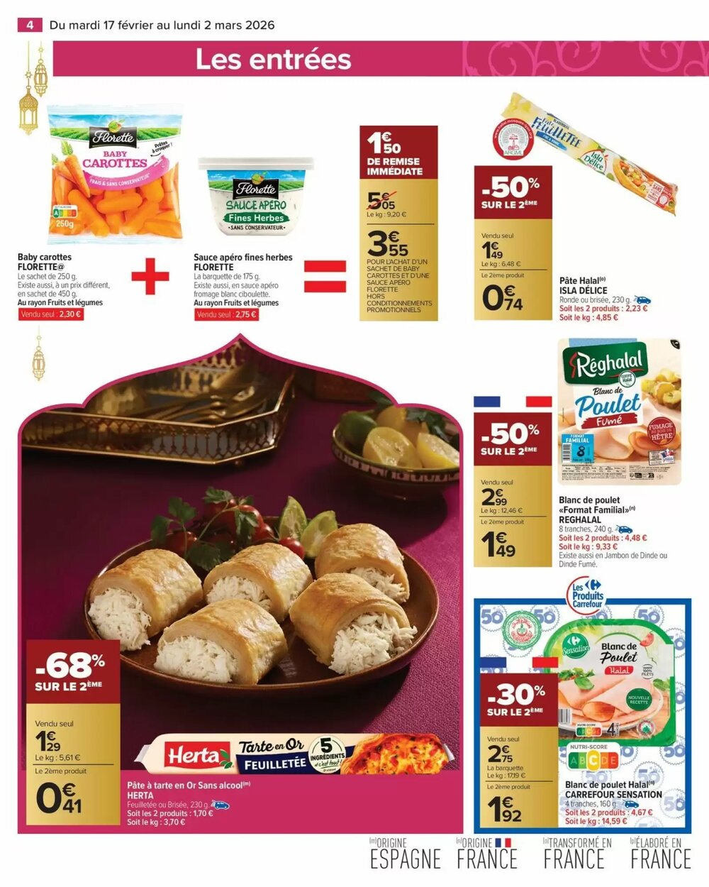 Prospectus promotionnel Carrefour Market valable à partir du 17/02/2026 - Page 4.