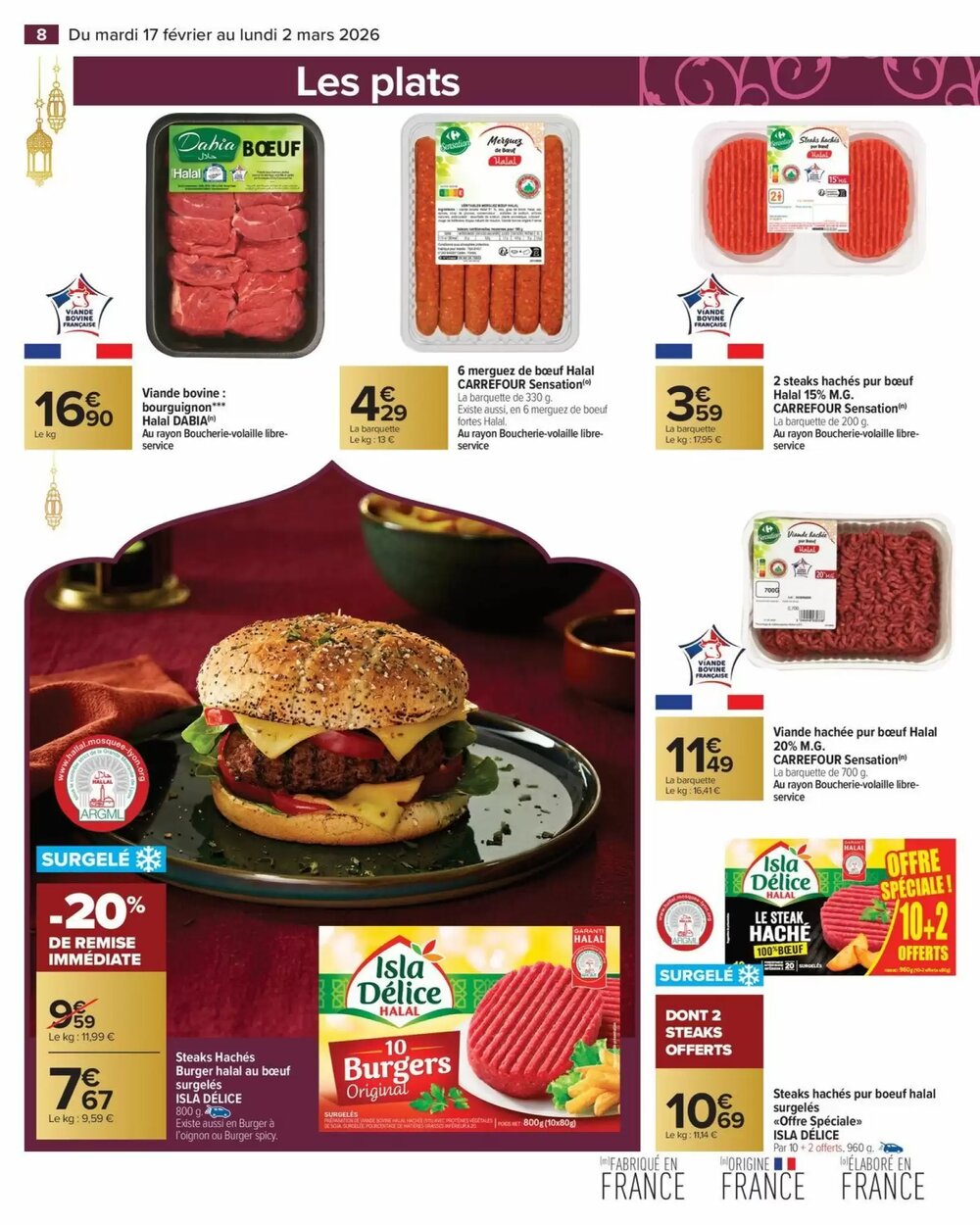 Prospectus promotionnel Carrefour Market valable à partir du 17/02/2026 - Page 8.