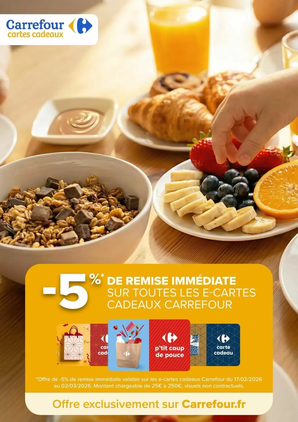 Prospectus promotionnel Carrefour valable à partir du 17/02/2026 - Page 96.