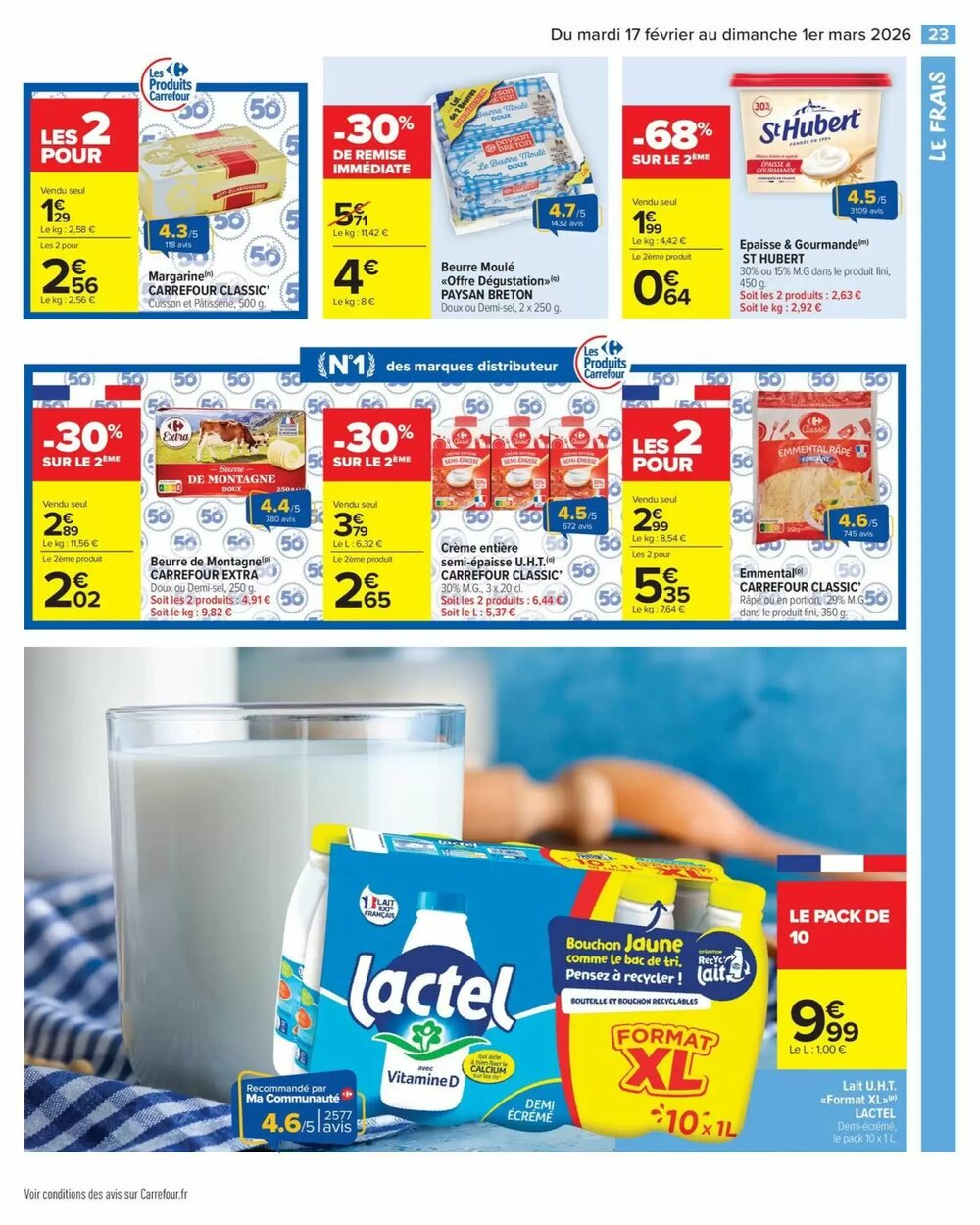 Prospectus promotionnel Carrefour valable à partir du 17/02/2026 - Page 25.