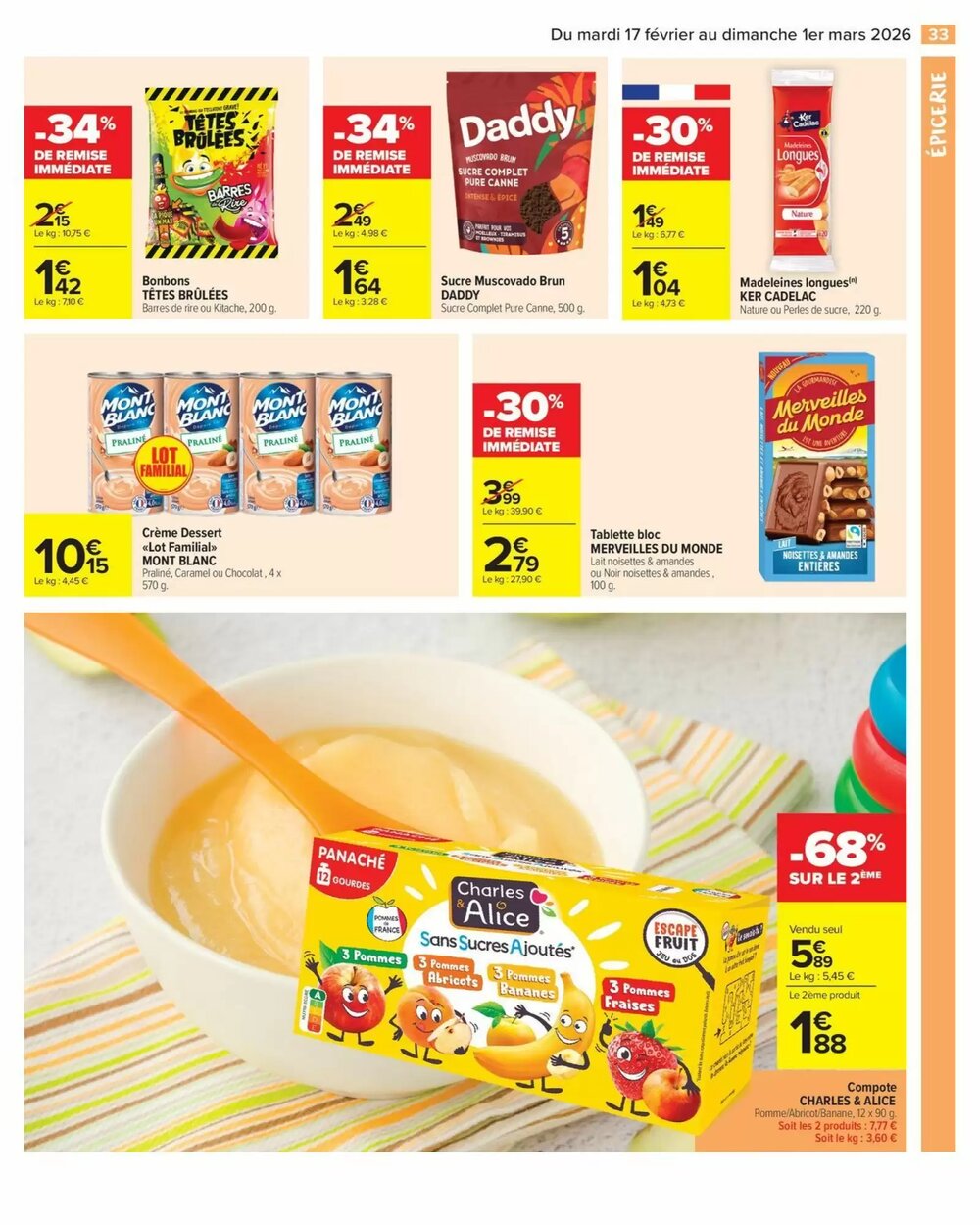 Prospectus promotionnel Carrefour valable à partir du 17/02/2026 - Page 35.