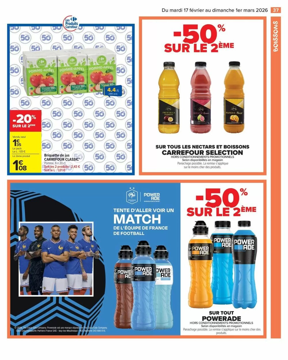 Prospectus promotionnel Carrefour valable à partir du 17/02/2026 - Page 39.
