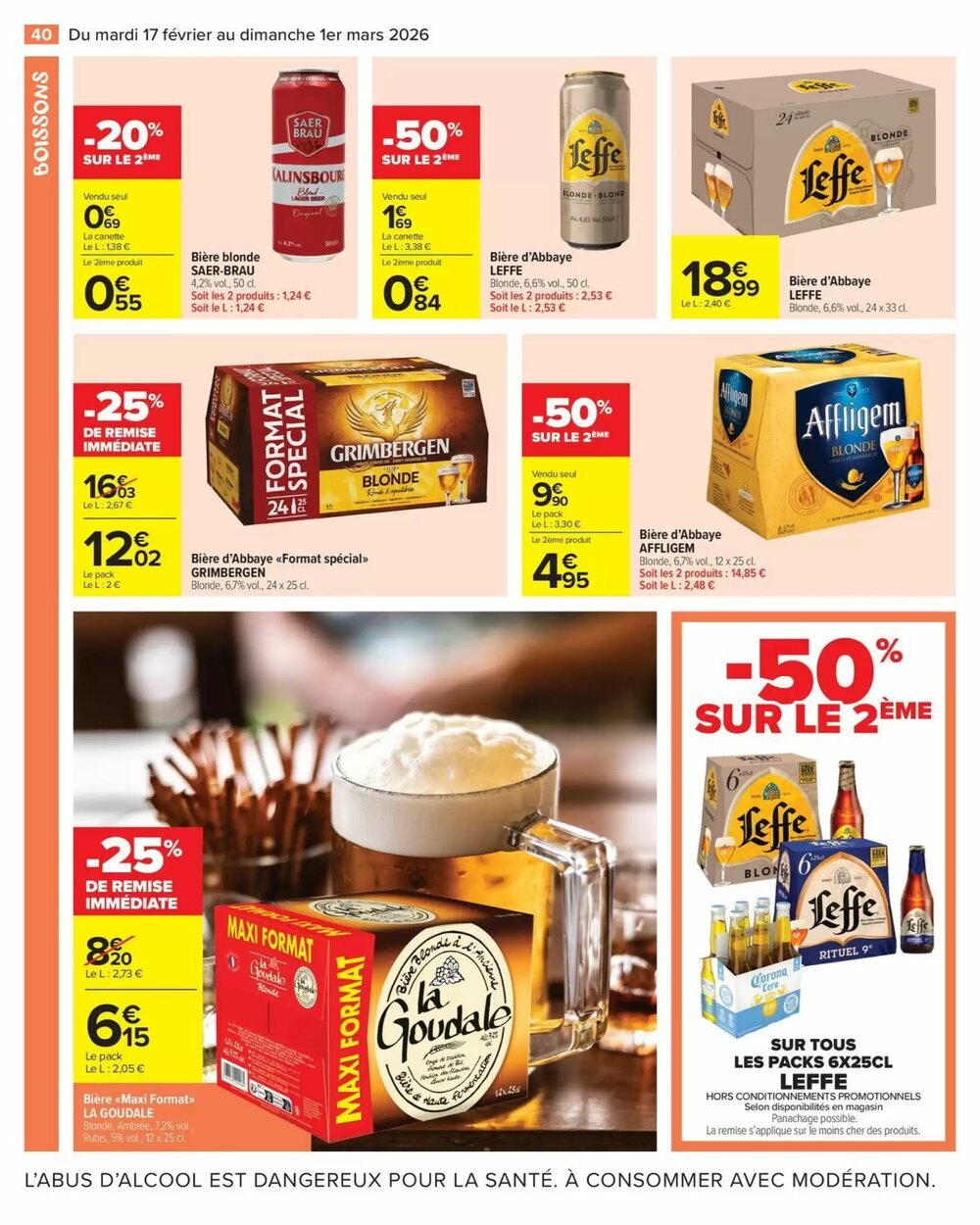Prospectus promotionnel Carrefour valable à partir du 17/02/2026 - Page 42.