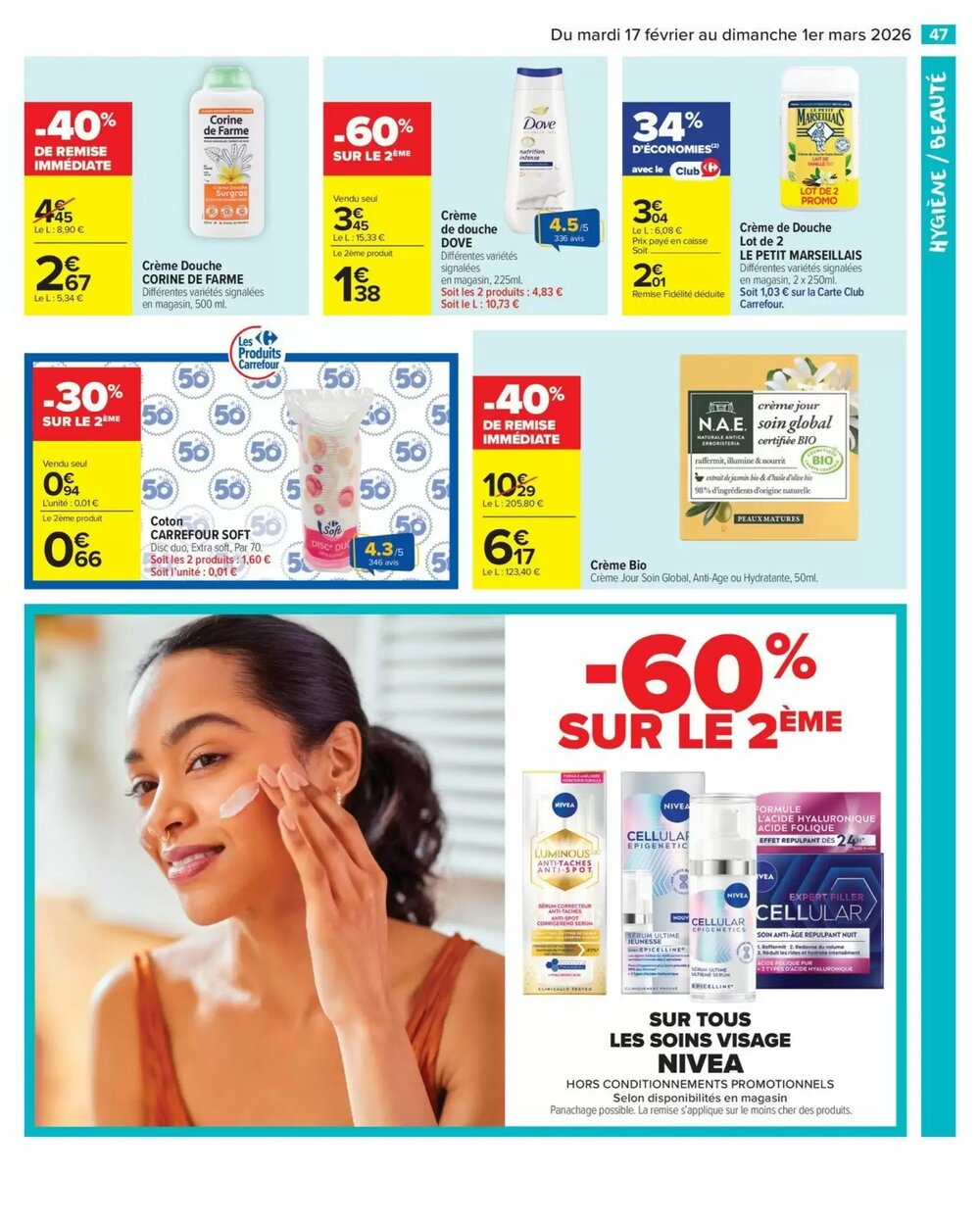 Prospectus promotionnel Carrefour valable à partir du 17/02/2026 - Page 49.