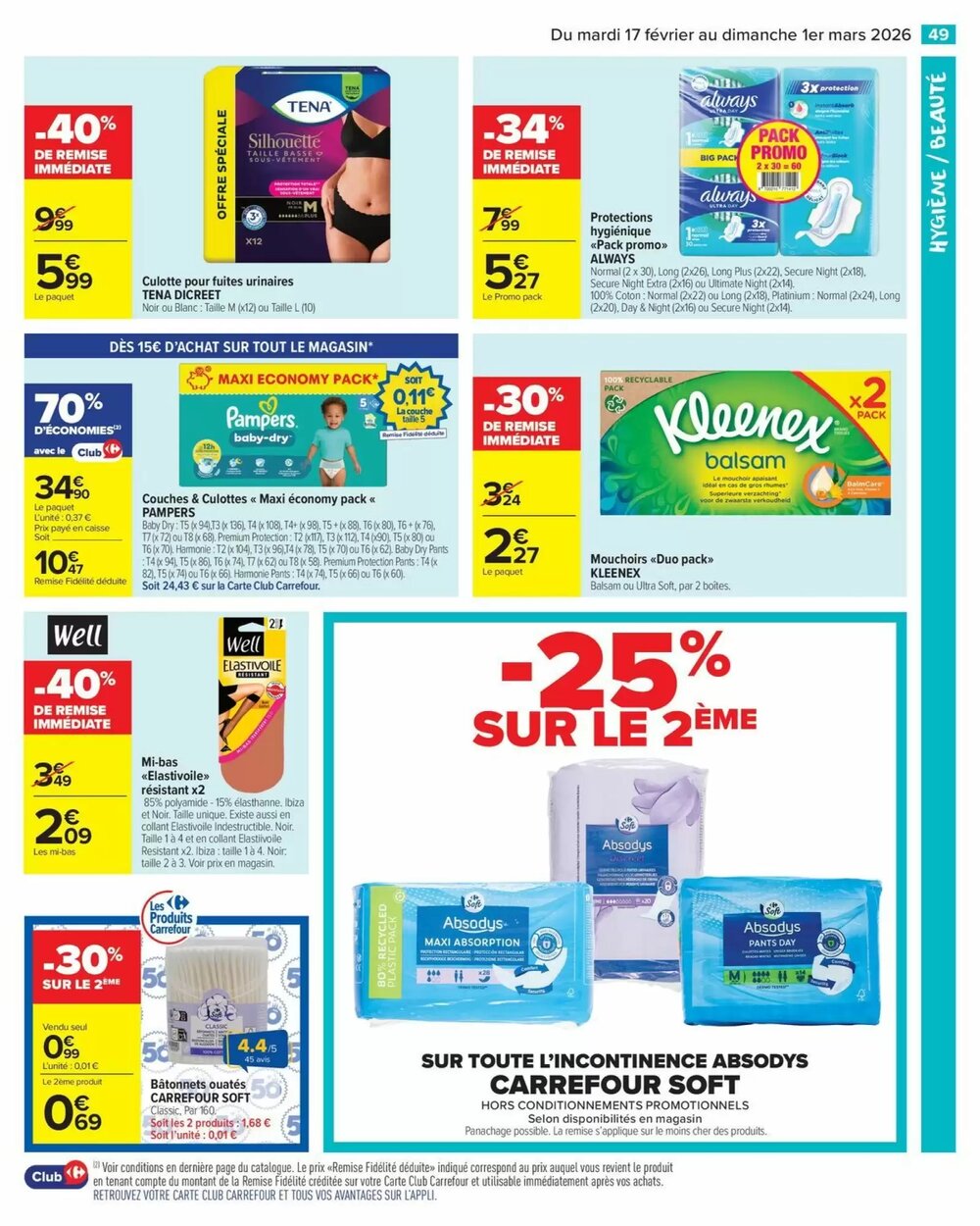 Prospectus promotionnel Carrefour valable à partir du 17/02/2026 - Page 51.