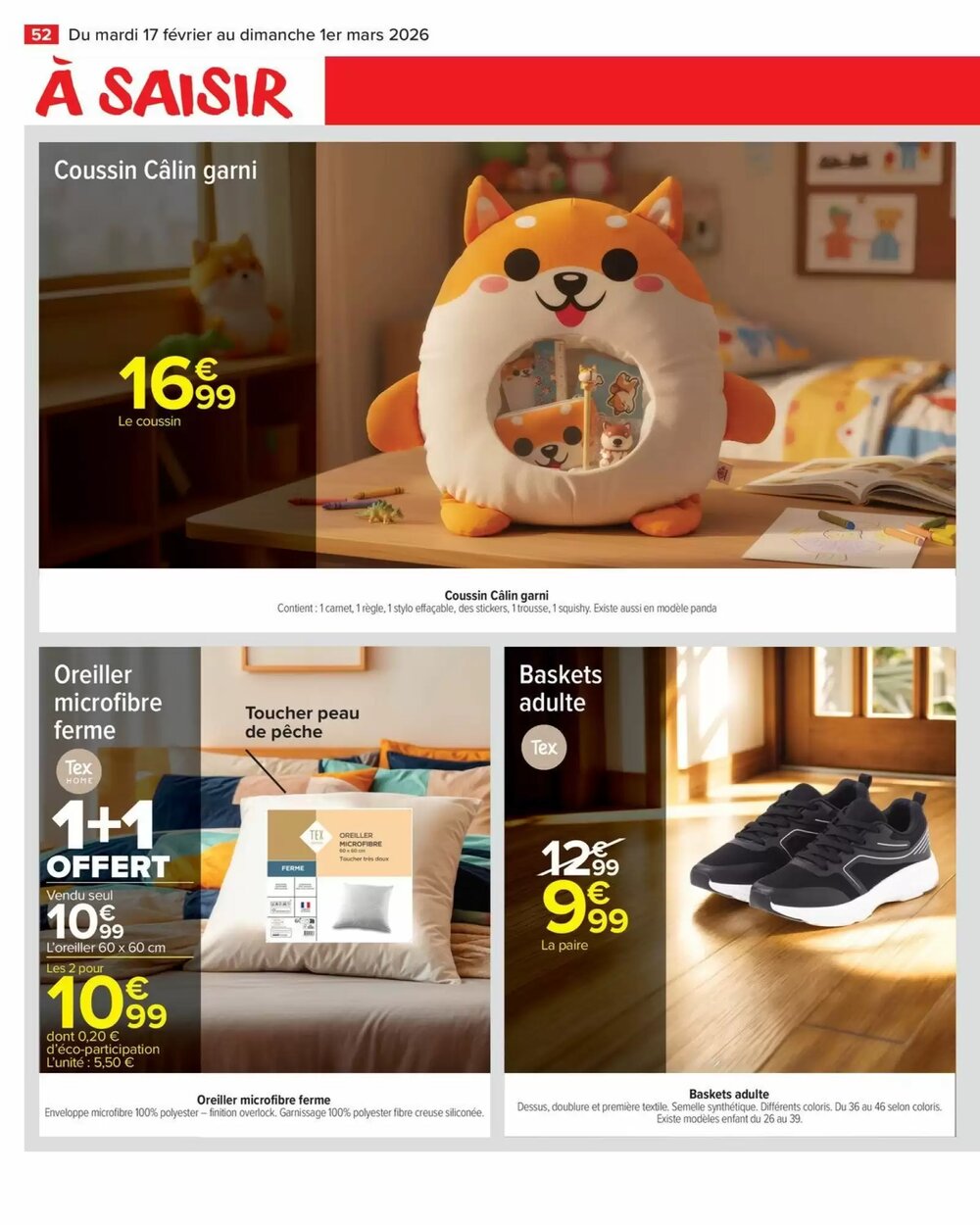 Prospectus promotionnel Carrefour valable à partir du 17/02/2026 - Page 54.