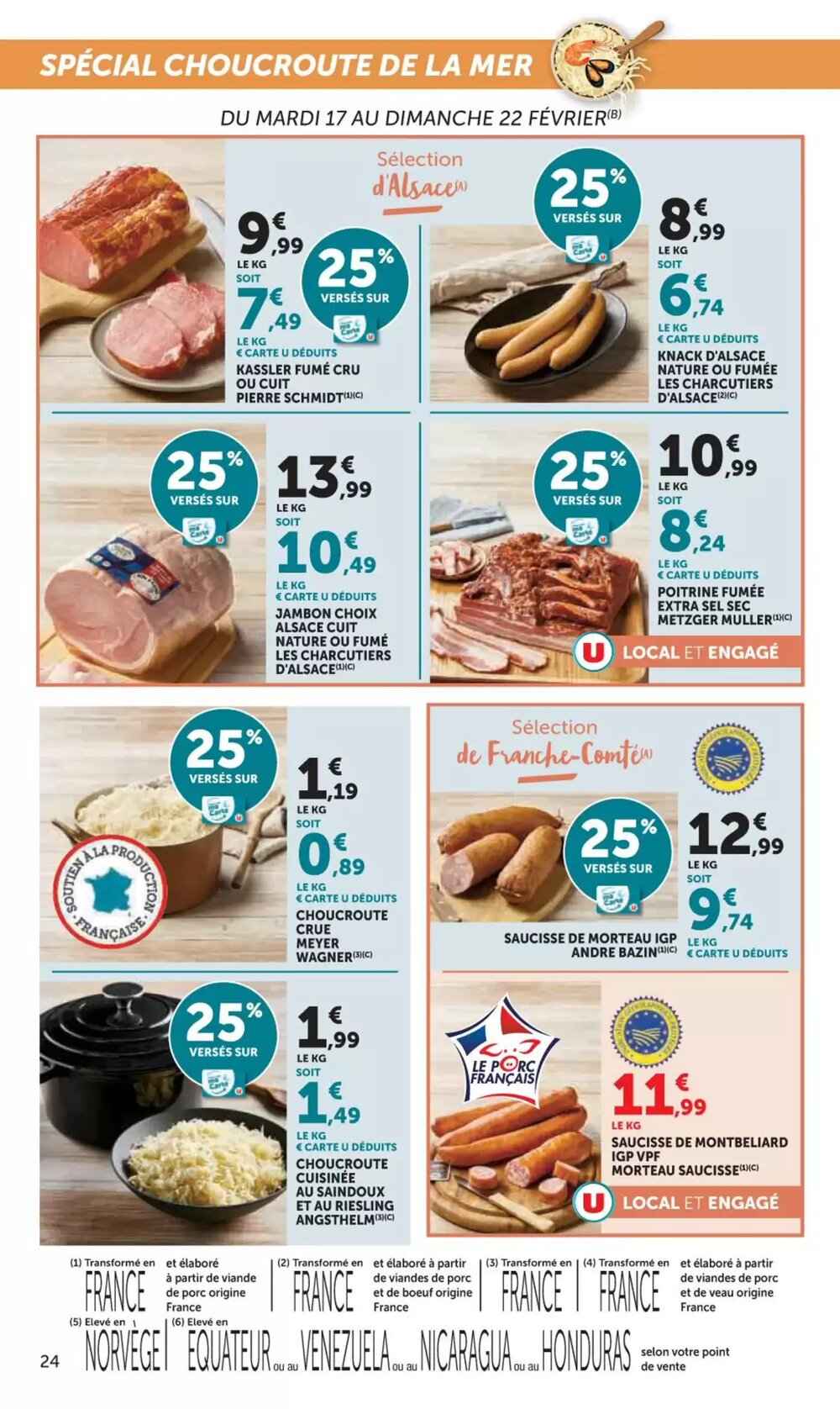 Prospectus promotionnel Hyper U valable à partir du 17/02/2026 - Page 24.