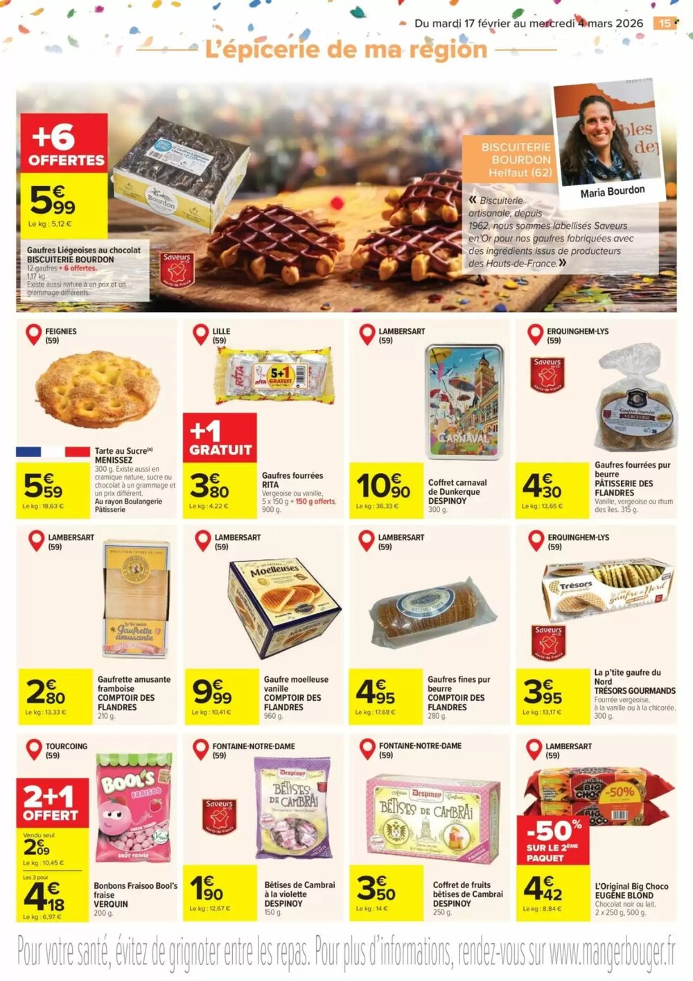 Prospectus promotionnel Carrefour valable à partir du 17/02/2026 - Page 15.