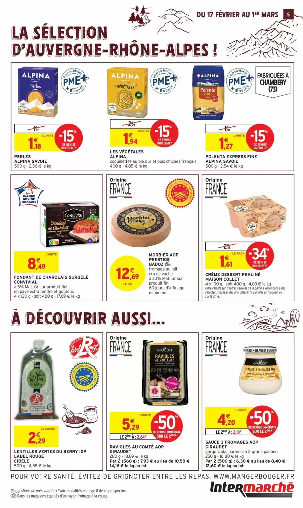 Prospectus promotionnel Intermarché valable à partir du 17/02/2026 - Page 5.