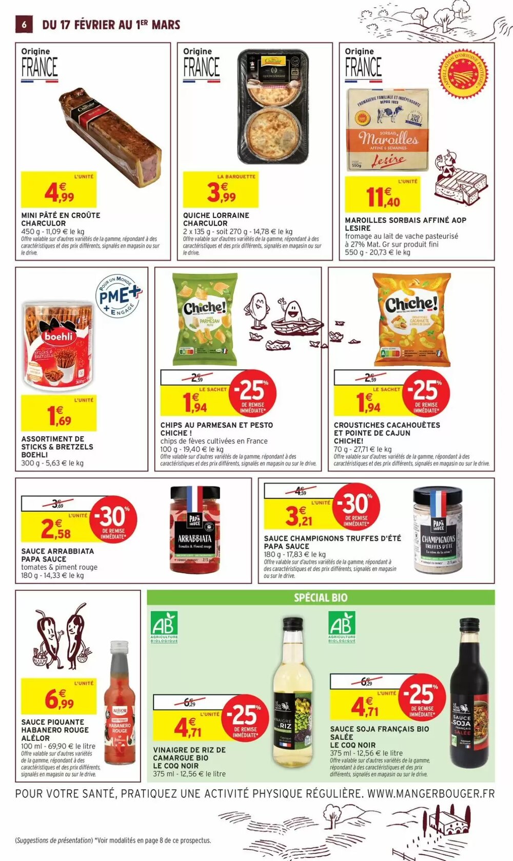 Prospectus promotionnel Intermarché valable à partir du 17/02/2026 - Page 6.