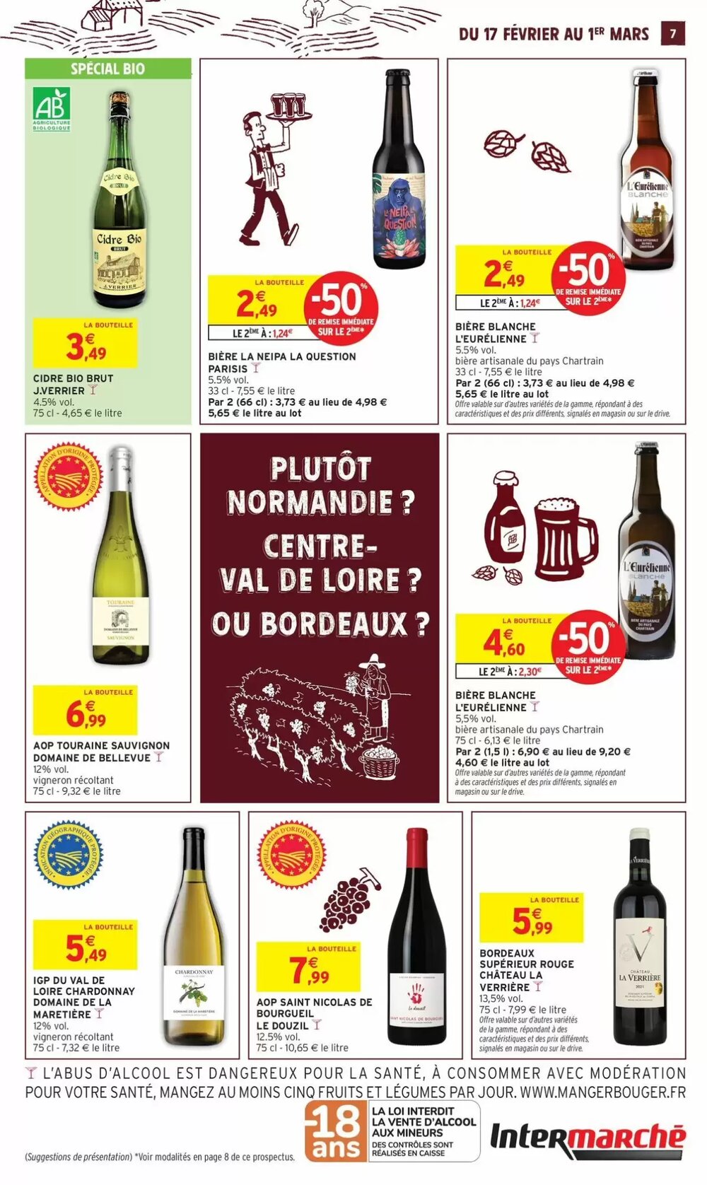 Prospectus promotionnel Intermarché valable à partir du 17/02/2026 - Page 7.