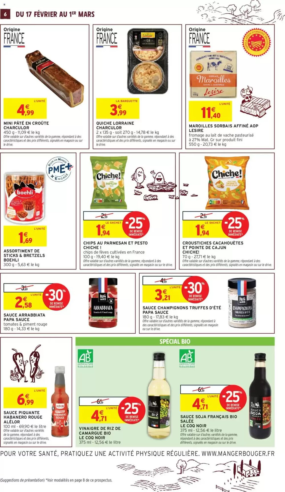 Prospectus promotionnel Intermarché valable à partir du 17/02/2026 - Page 6.