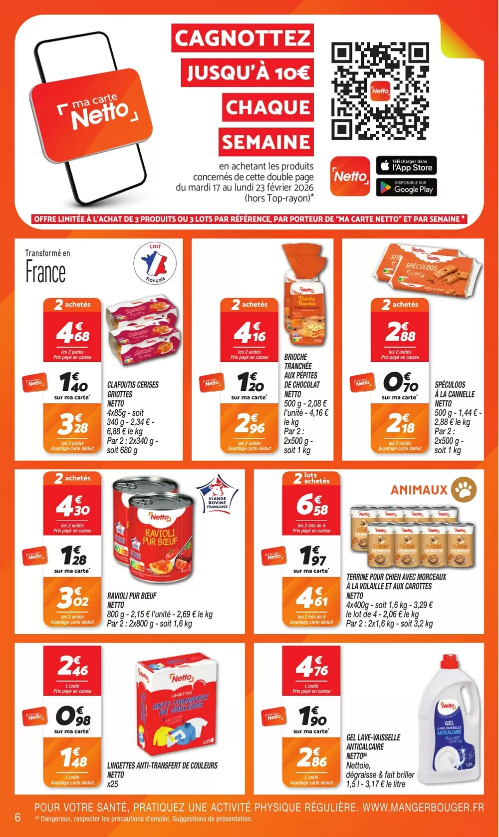Prospectus promotionnel Netto valable à partir du 17/02/2026 - Page 6.