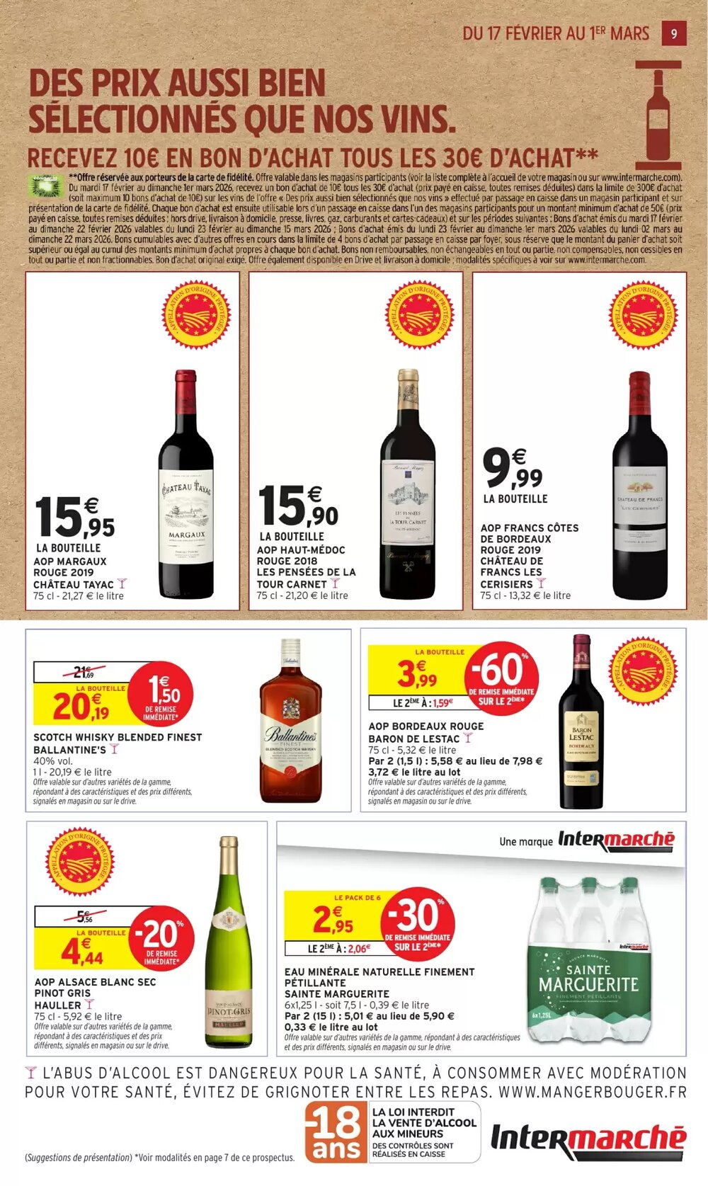 Prospectus promotionnel Intermarché valable à partir du 17/02/2026 - Page 9.
