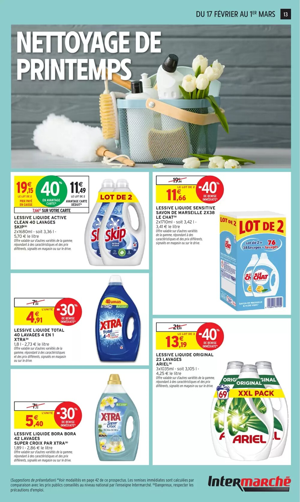 Prospectus promotionnel Intermarché Hyper valable à partir du 17/02/2026 - Page 13.