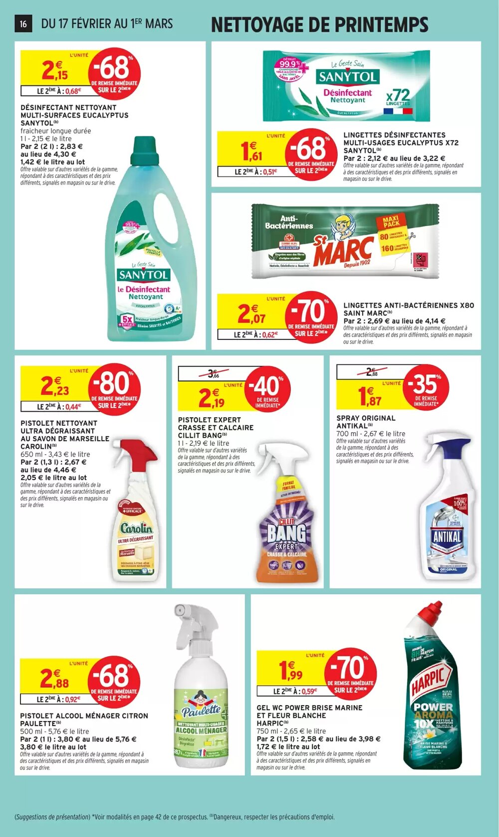 Prospectus promotionnel Intermarché Hyper valable à partir du 17/02/2026 - Page 16.