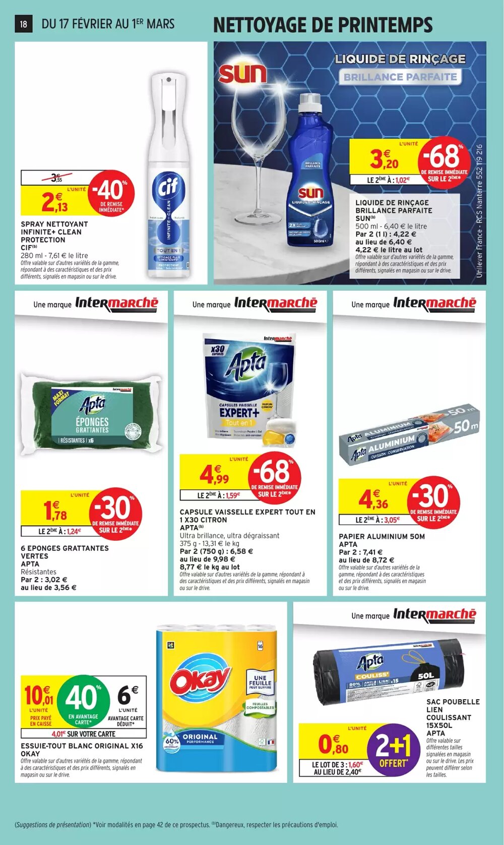 Prospectus promotionnel Intermarché Hyper valable à partir du 17/02/2026 - Page 18.