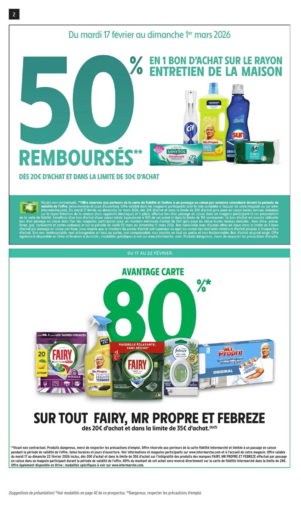 Prospectus promotionnel Intermarché Hyper valable à partir du 17/02/2026 - Page 2.
