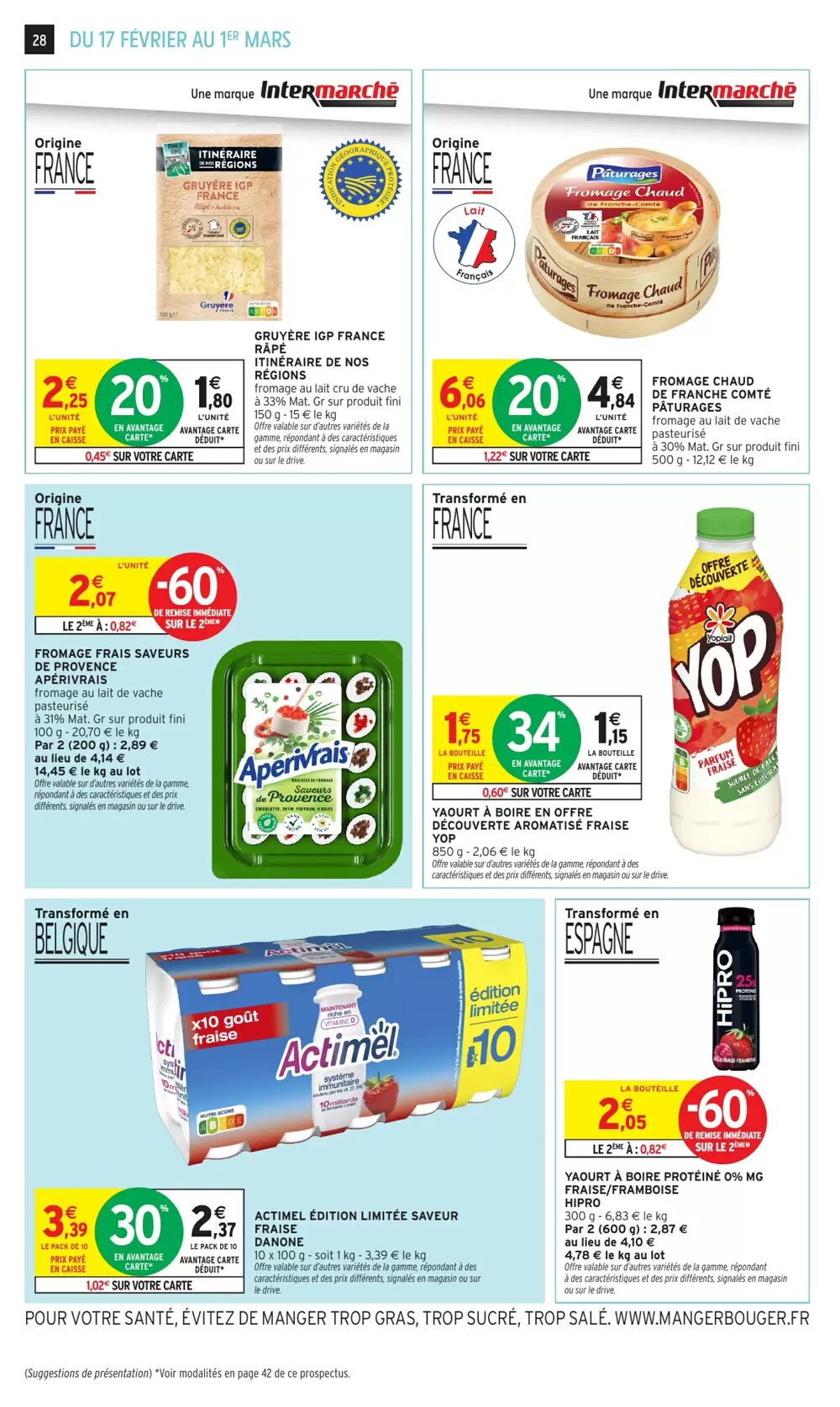 Prospectus promotionnel Intermarché Hyper valable à partir du 17/02/2026 - Page 28.