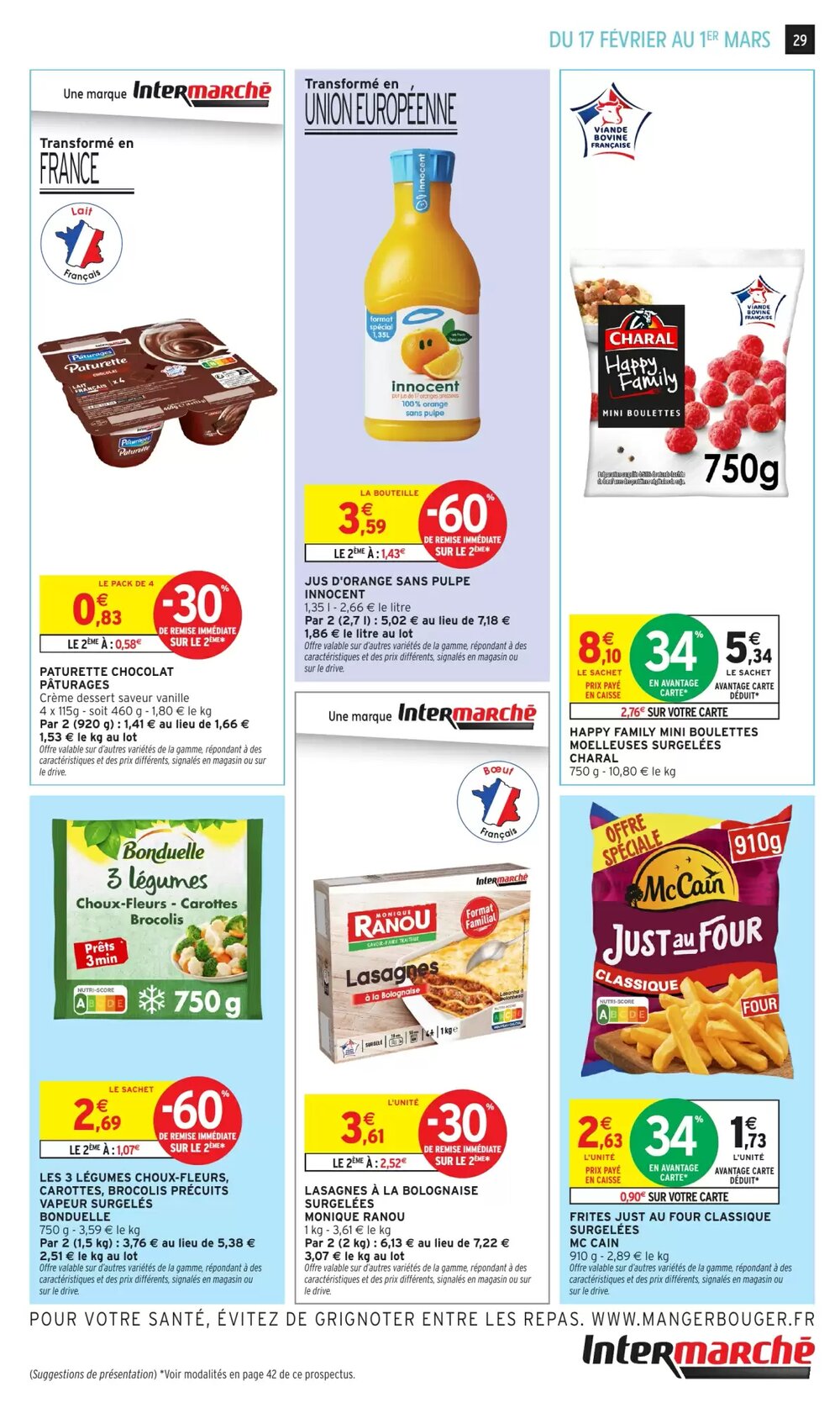 Prospectus promotionnel Intermarché Hyper valable à partir du 17/02/2026 - Page 29.