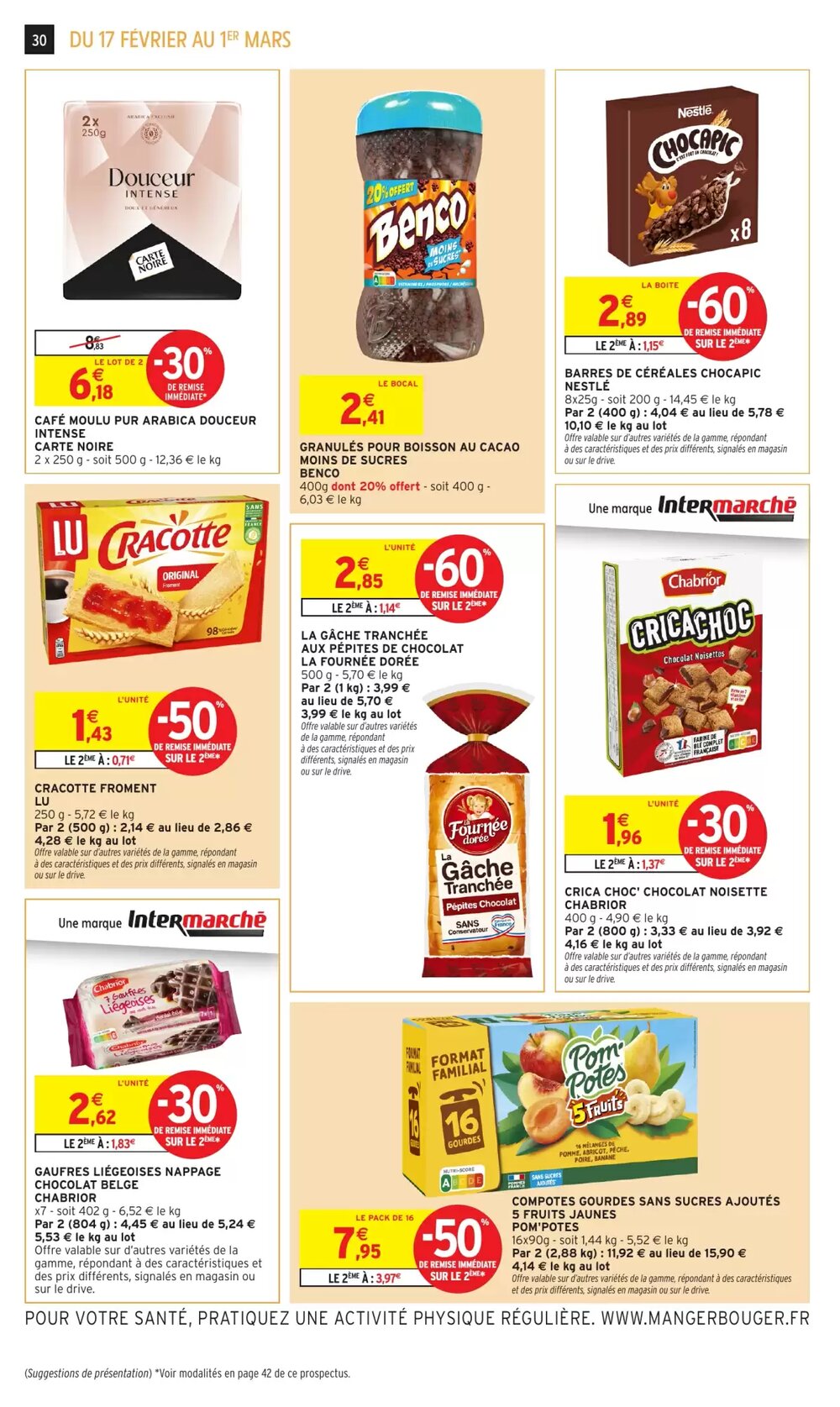 Prospectus promotionnel Intermarché Hyper valable à partir du 17/02/2026 - Page 30.