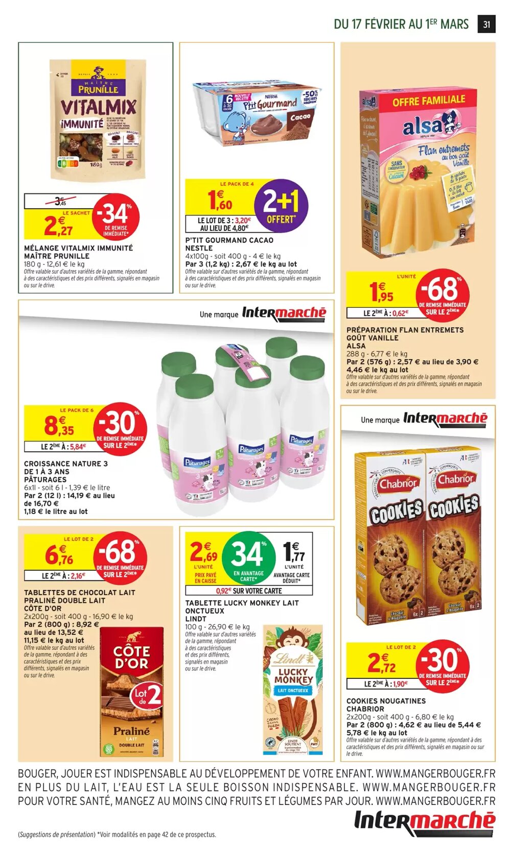 Prospectus promotionnel Intermarché Hyper valable à partir du 17/02/2026 - Page 31.