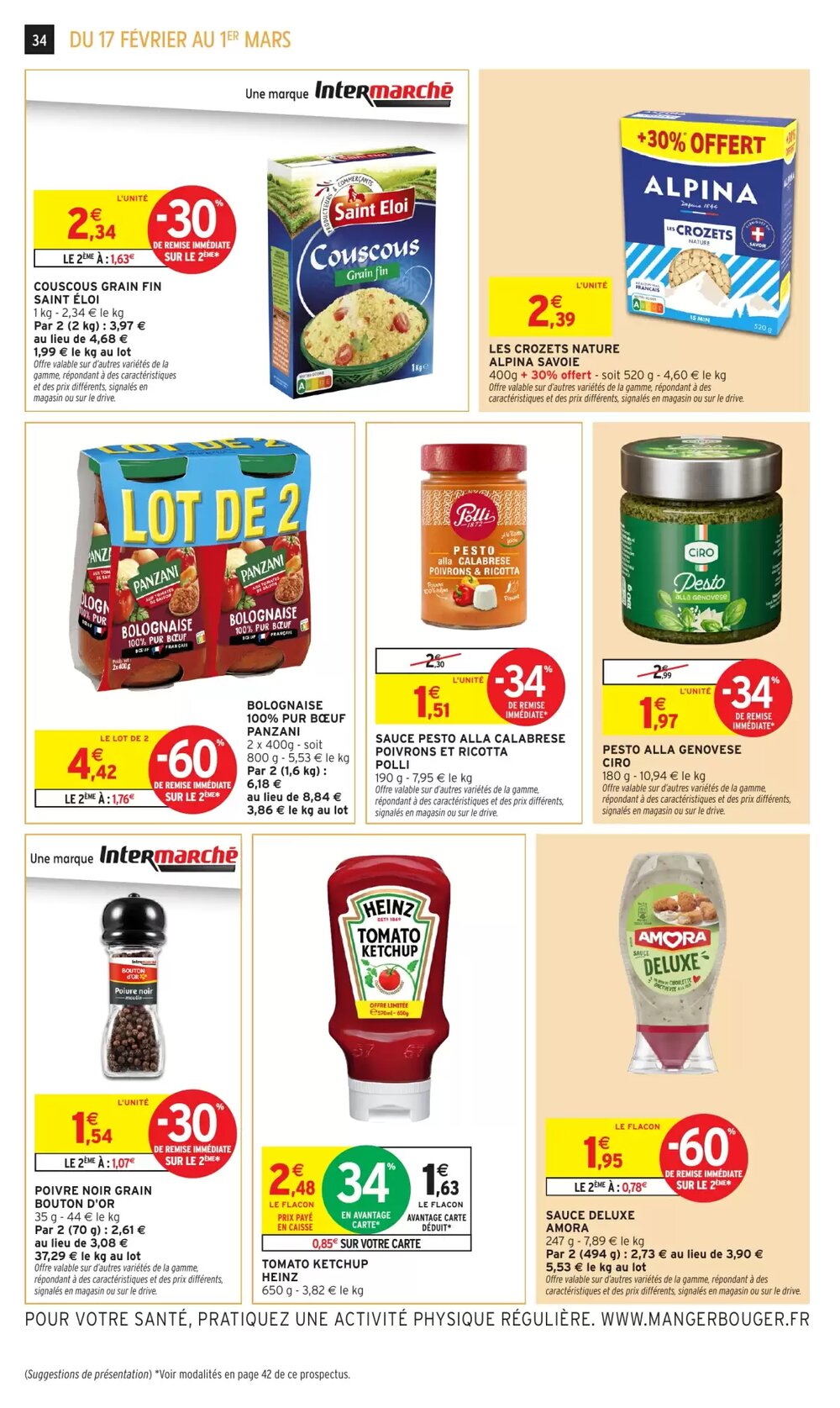Prospectus promotionnel Intermarché Hyper valable à partir du 17/02/2026 - Page 34.
