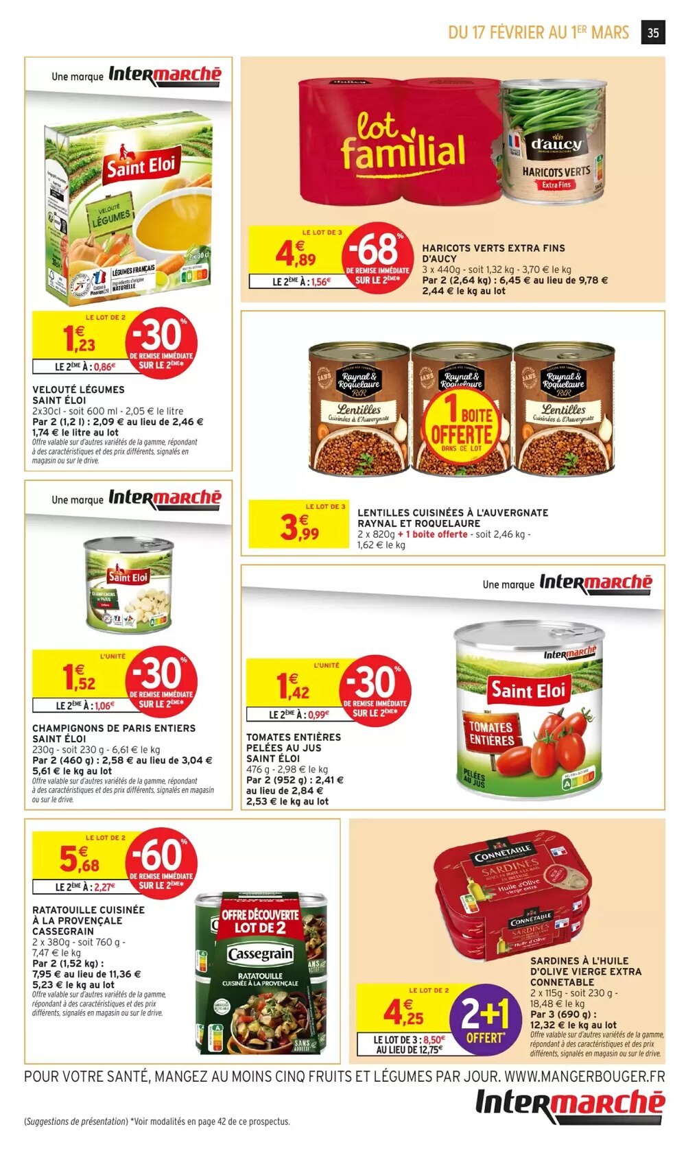 Prospectus promotionnel Intermarché Hyper valable à partir du 17/02/2026 - Page 35.