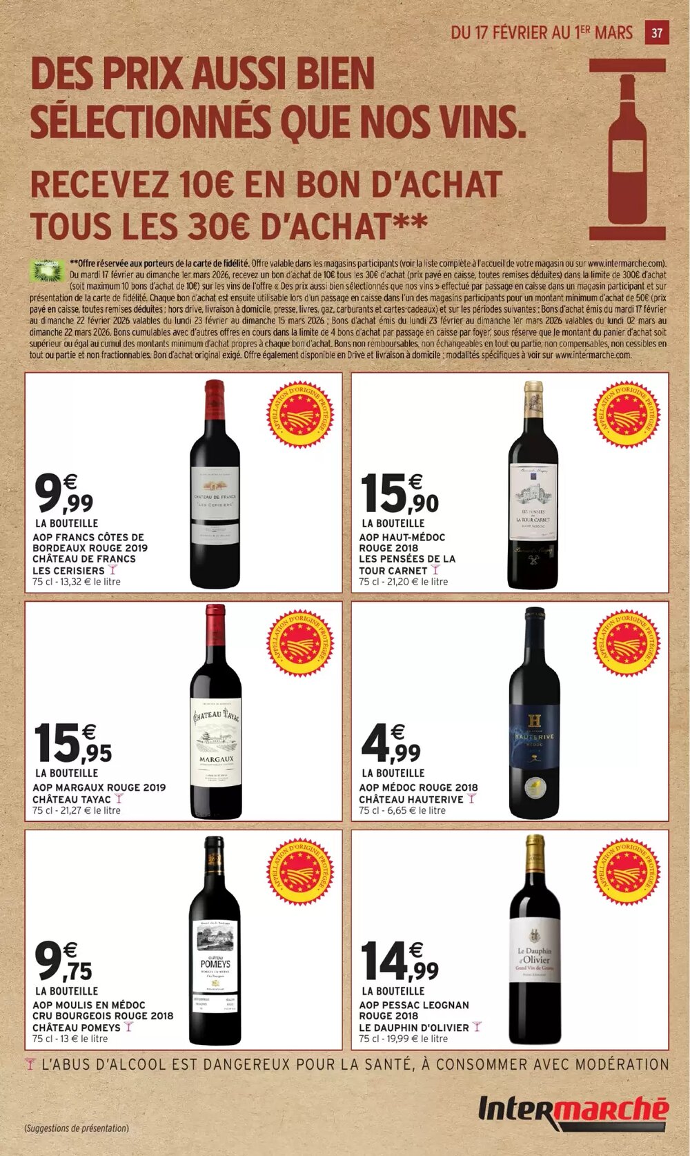 Prospectus promotionnel Intermarché Hyper valable à partir du 17/02/2026 - Page 37.