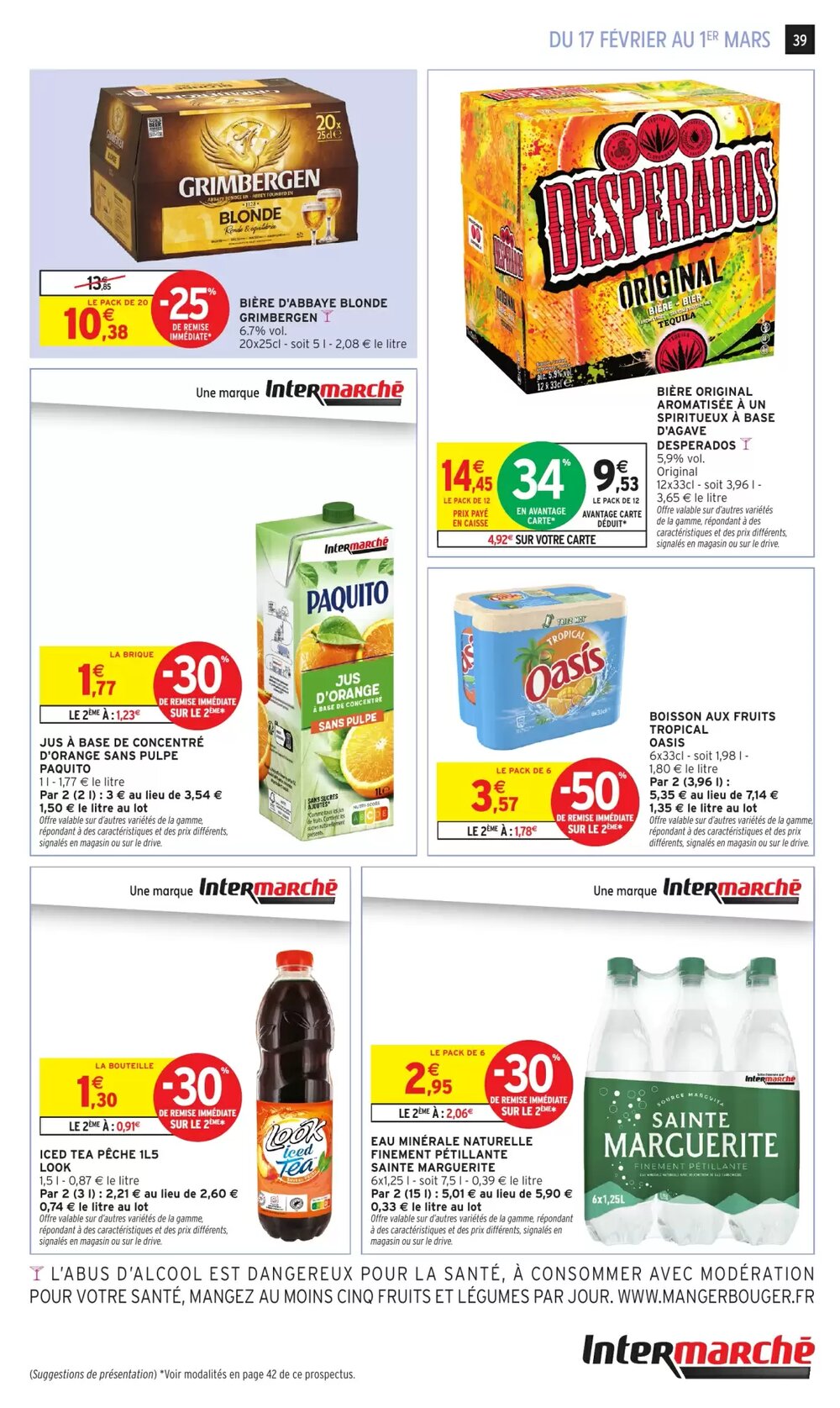 Prospectus promotionnel Intermarché Hyper valable à partir du 17/02/2026 - Page 39.